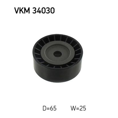 SKF Poly V Ribbed Belt Deflection Guide Pulley VKM 34030