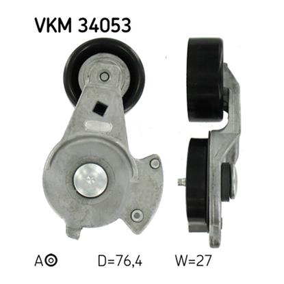 SKF Poly V Ribbed Belt Tensioner Pulley VKM 34053