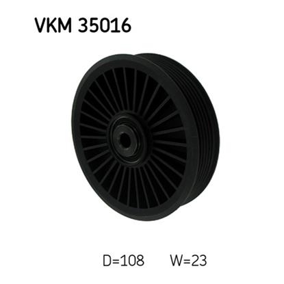 SKF Poly V Ribbed Belt Deflection Guide Pulley VKM 35016