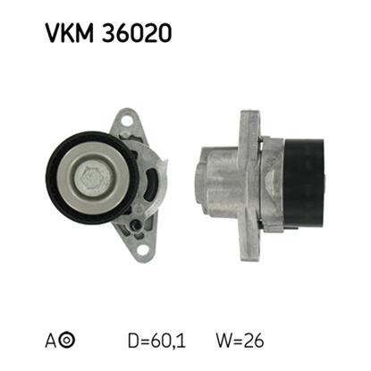 SKF Poly V Ribbed Belt Tensioner Pulley VKM 36020