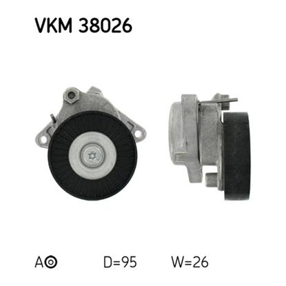 SKF Poly V Ribbed Belt Tensioner Pulley VKM 38026