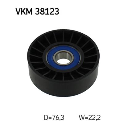 SKF Poly V Ribbed Belt Tensioner Pulley VKM 38123