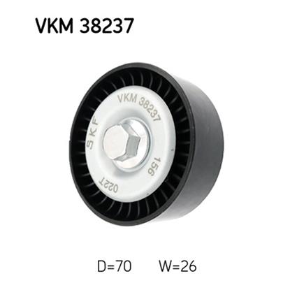 SKF Poly V Ribbed Belt Deflection Guide Pulley VKM 38237