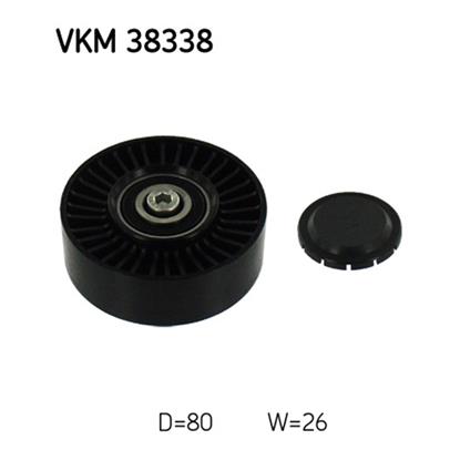 SKF Poly V Ribbed Belt Deflection Guide Pulley VKM 38338