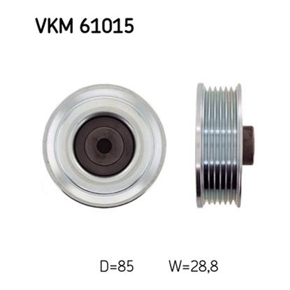 SKF Poly V Ribbed Belt Deflection Guide Pulley VKM 61015