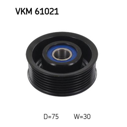 SKF Poly V Ribbed Belt Deflection Guide Pulley VKM 61021