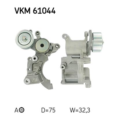 SKF Poly V Ribbed Belt Tensioner Pulley VKM 61044
