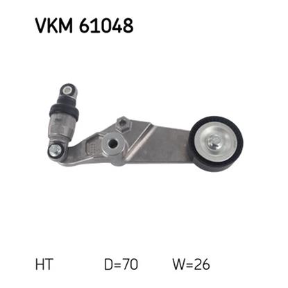 SKF Poly V Ribbed Belt Tensioner Pulley VKM 61048