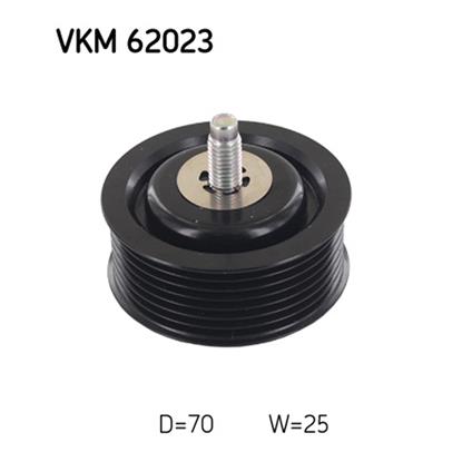 SKF Poly V Ribbed Belt Deflection Guide Pulley VKM 62023