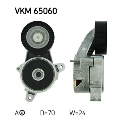 SKF Poly V Ribbed Belt Tensioner Pulley VKM 65060