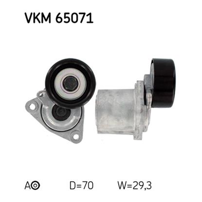 SKF Poly V Ribbed Belt Tensioner Pulley VKM 65071