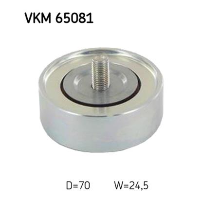 SKF Poly V Ribbed Belt Deflection Guide Pulley VKM 65081