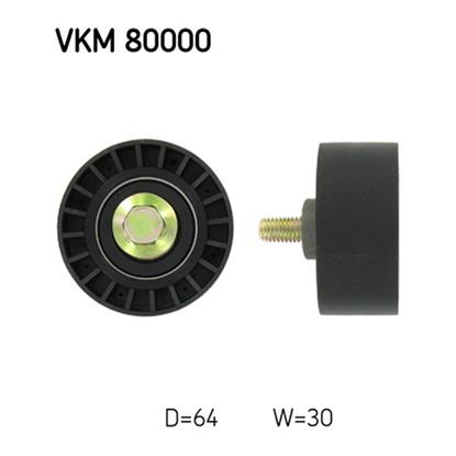 SKF Timing Cam Belt Deflection Guide Pulley VKM 80000