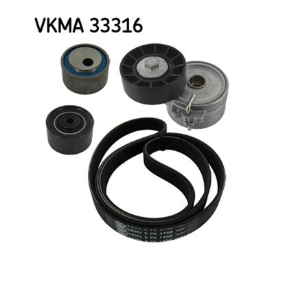 SKF Poly Fan V Ribbed Belt Set VKMA 33316