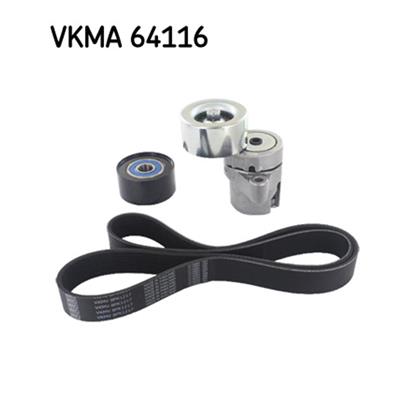 SKF Poly Fan V Ribbed Belt Set VKMA 64116