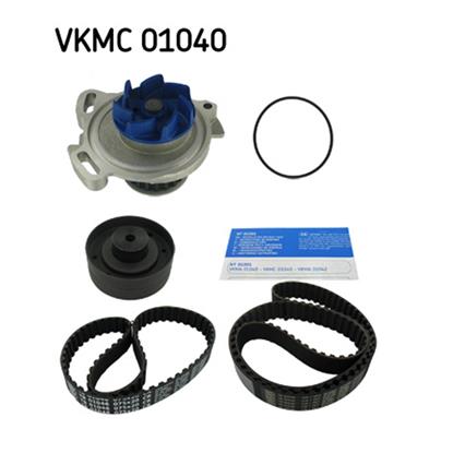 SKF Water Pump And Timing Belt Set VKMC 01040