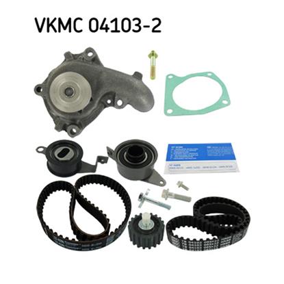 SKF Water Pump And Timing Belt Set VKMC 04103-2