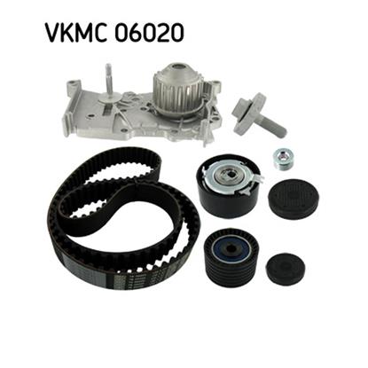 SKF Water Pump And Timing Belt Set VKMC 06020