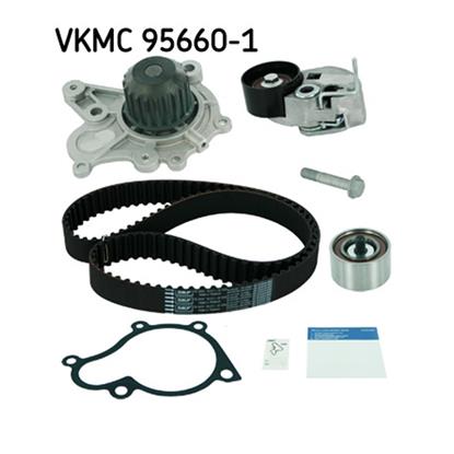 SKF Water Pump And Timing Belt Set VKMC 95660-1