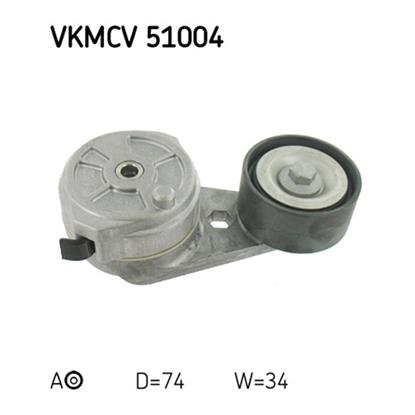 SKF Poly V Ribbed Belt Tensioner Pulley VKMCV 51004