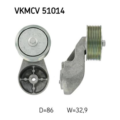 SKF Poly V Ribbed Belt Deflection Guide Pulley VKMCV 51014