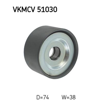 SKF Poly V Ribbed Belt Deflection Guide Pulley VKMCV 51030