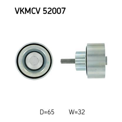 SKF Poly V Ribbed Belt Deflection Guide Pulley VKMCV 52007