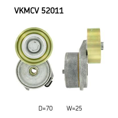 SKF Poly V Ribbed Belt Tensioner Pulley VKMCV 52011