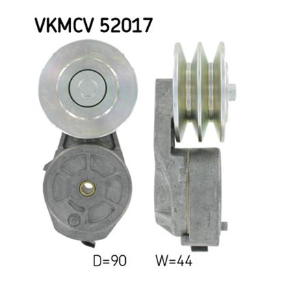 SKF Poly V Ribbed Belt Tensioner Pulley VKMCV 52017