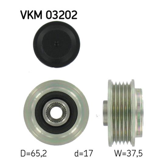 SKF Alternator Freewheel Clutch Pulley VKM 03202