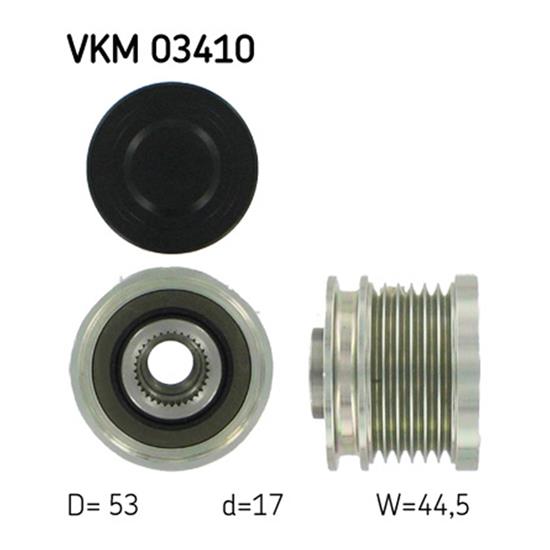 SKF Alternator Freewheel Clutch Pulley VKM 03410