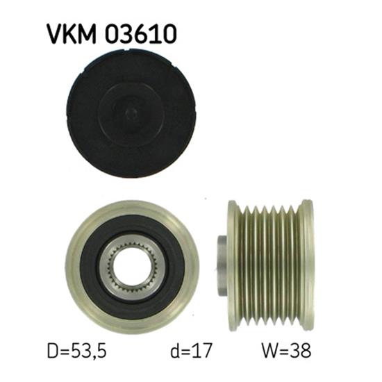 SKF Alternator Freewheel Clutch Pulley VKM 03610