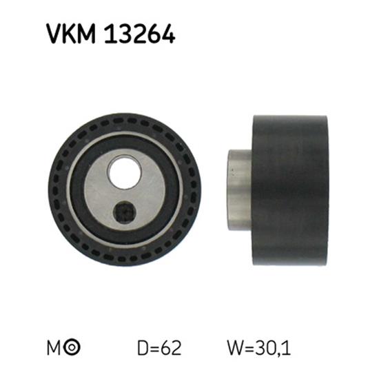 SKF Timing Cam Belt Tensioner Pulley VKM 13264