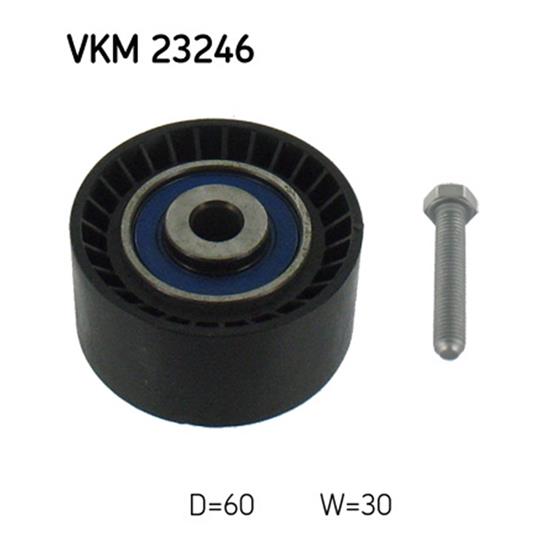 SKF Timing Cam Belt Deflection Guide Pulley VKM 23246