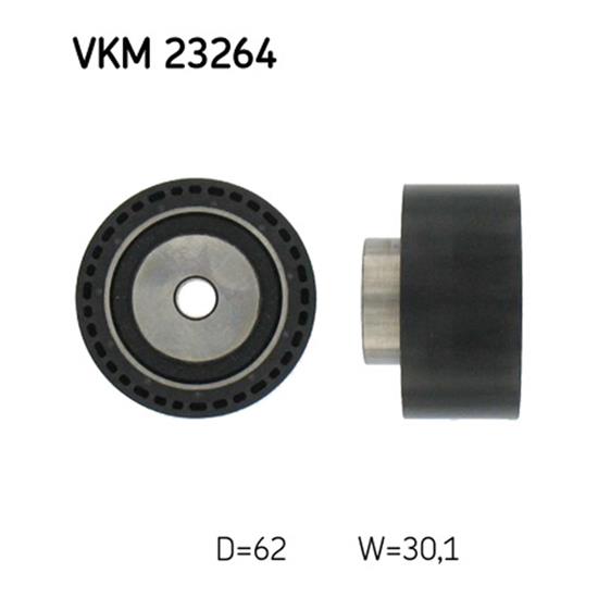 SKF Timing Cam Belt Deflection Guide Pulley VKM 23264