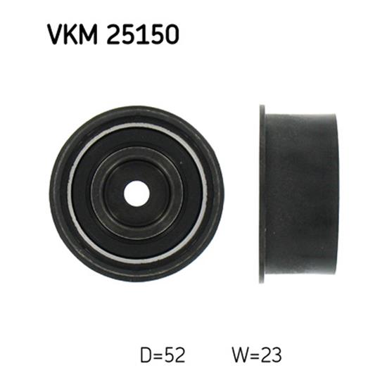 SKF Timing Cam Belt Deflection Guide Pulley VKM 25150