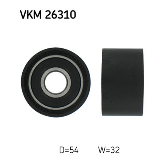 SKF Timing Cam Belt Deflection Guide Pulley VKM 26310