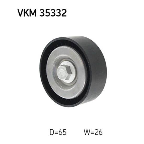 SKF Poly V Ribbed Belt Deflection Guide Pulley VKM 35332