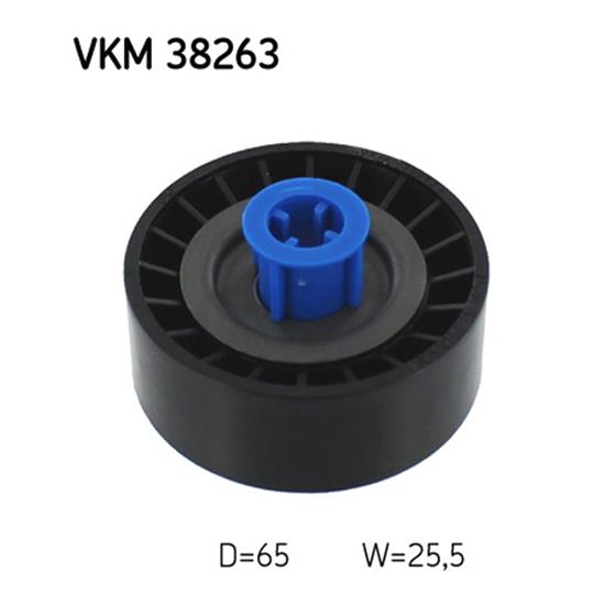 SKF Poly V Ribbed Belt Deflection Guide Pulley VKM 38263