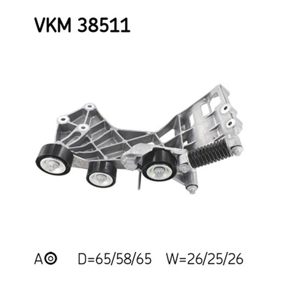 SKF Poly V Ribbed Belt Tensioner Pulley VKM 38511