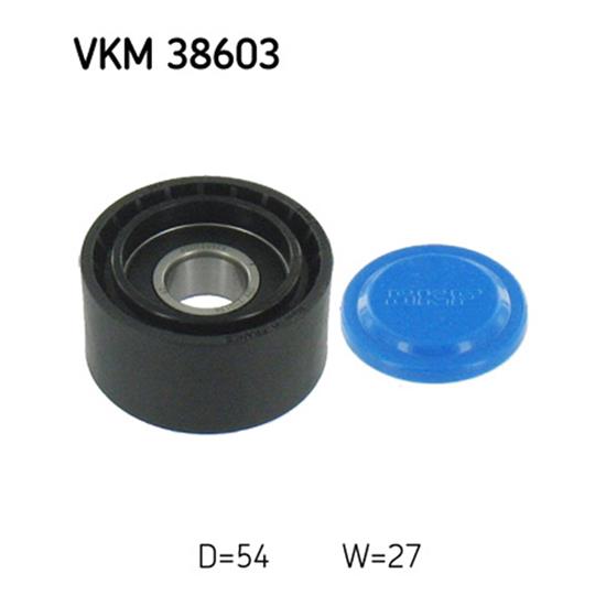 SKF Poly V Ribbed Belt Deflection Guide Pulley VKM 38603