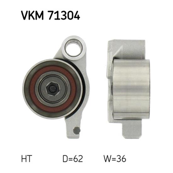 SKF Timing Cam Belt Tensioner Pulley VKM 71304