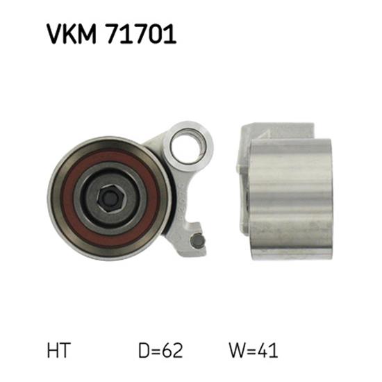 SKF Timing Cam Belt Tensioner Pulley VKM 71701