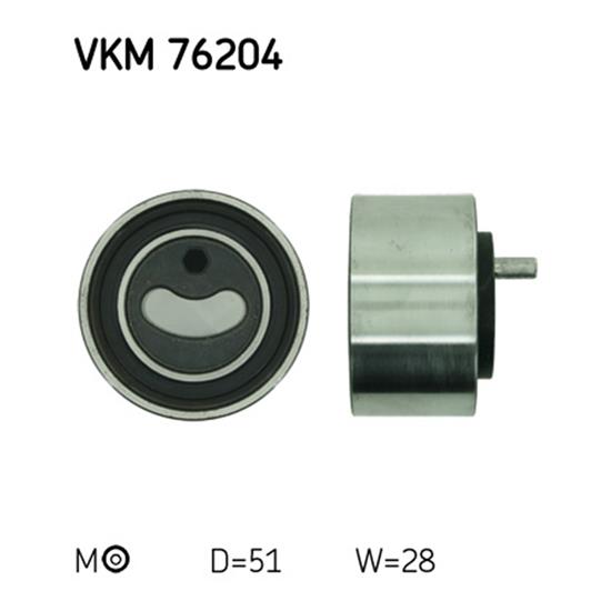 SKF Timing Cam Belt Tensioner Pulley VKM 76204