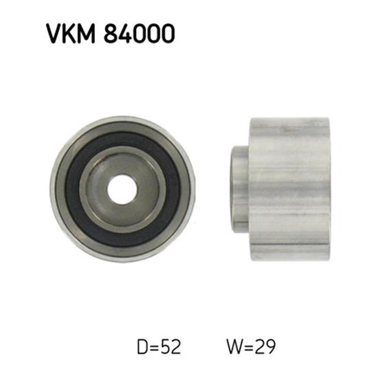 SKF Timing Cam Belt Deflection Guide Pulley VKM 84000