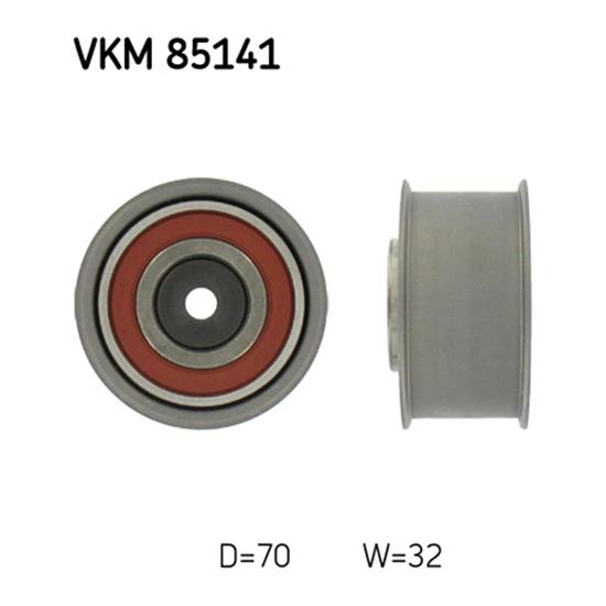 SKF Timing Cam Belt Deflection Guide Pulley VKM 85141