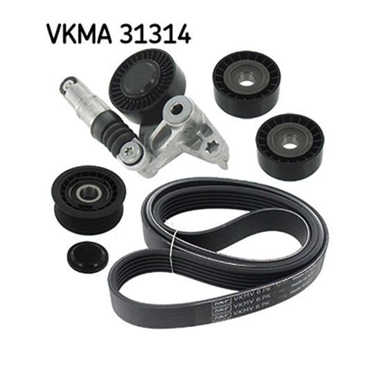 SKF V-Ribbed Belt Set VKMA 31314