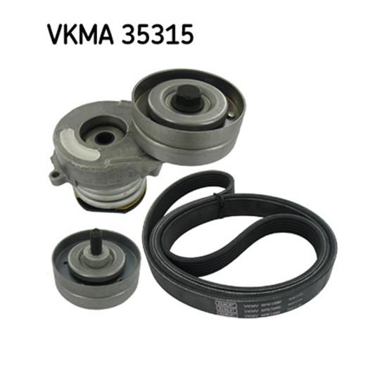 SKF Poly Fan V Ribbed Belt Set VKMA 35315