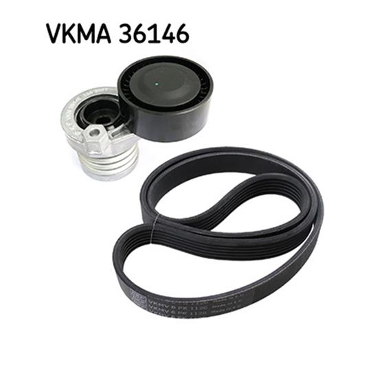 SKF V-Ribbed Belt Set VKMA 36146