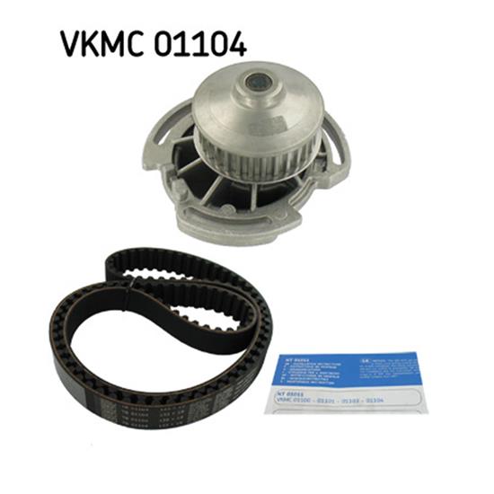 SKF Water Pump And Timing Belt Set VKMC 01104